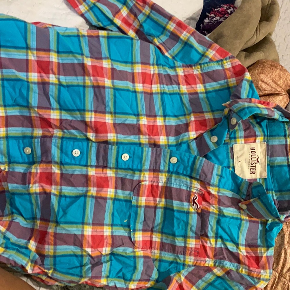 long sleve hollister dress up shirt
